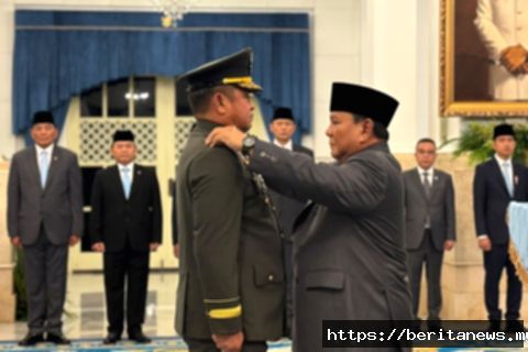 Prabowo lantik pejabat baru: wakil panglima, KSAD, hingga kepala BNPB