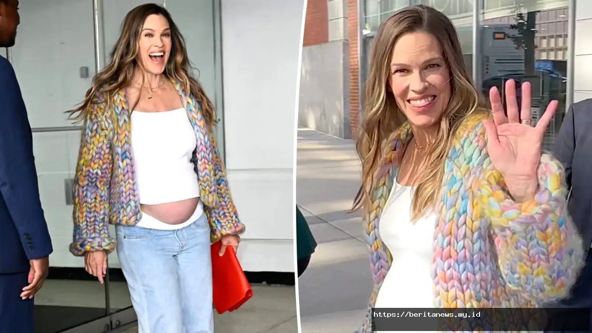 Usia 52 tahun, Hillary Swank hamil lagi! Bintang Million Dollar Baby siap sambut buah hati